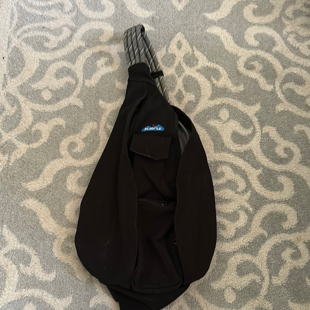 Black Sling Bag with Adjustable Strap